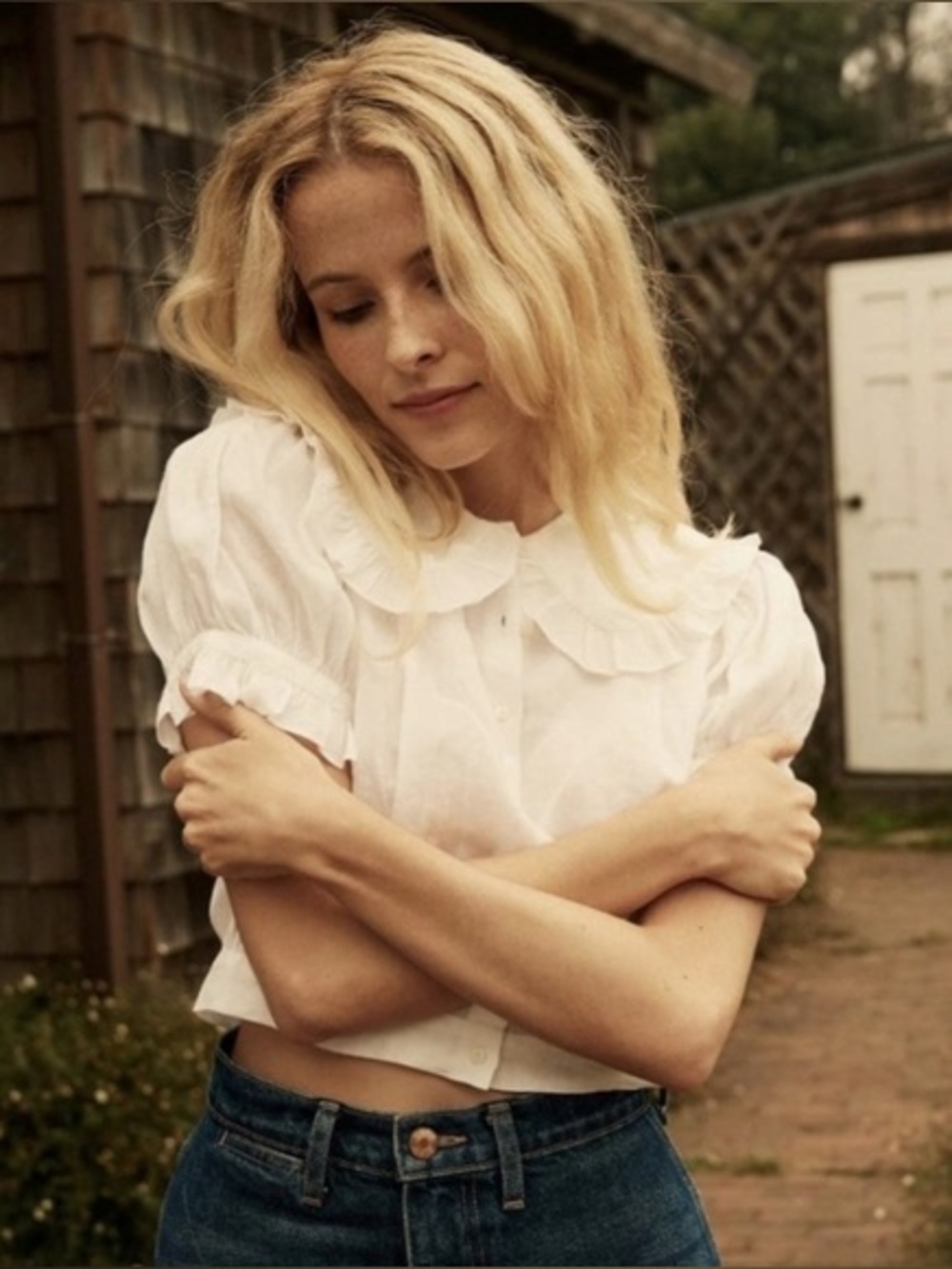 Doen Sparrow Top Ivory Size S RARE